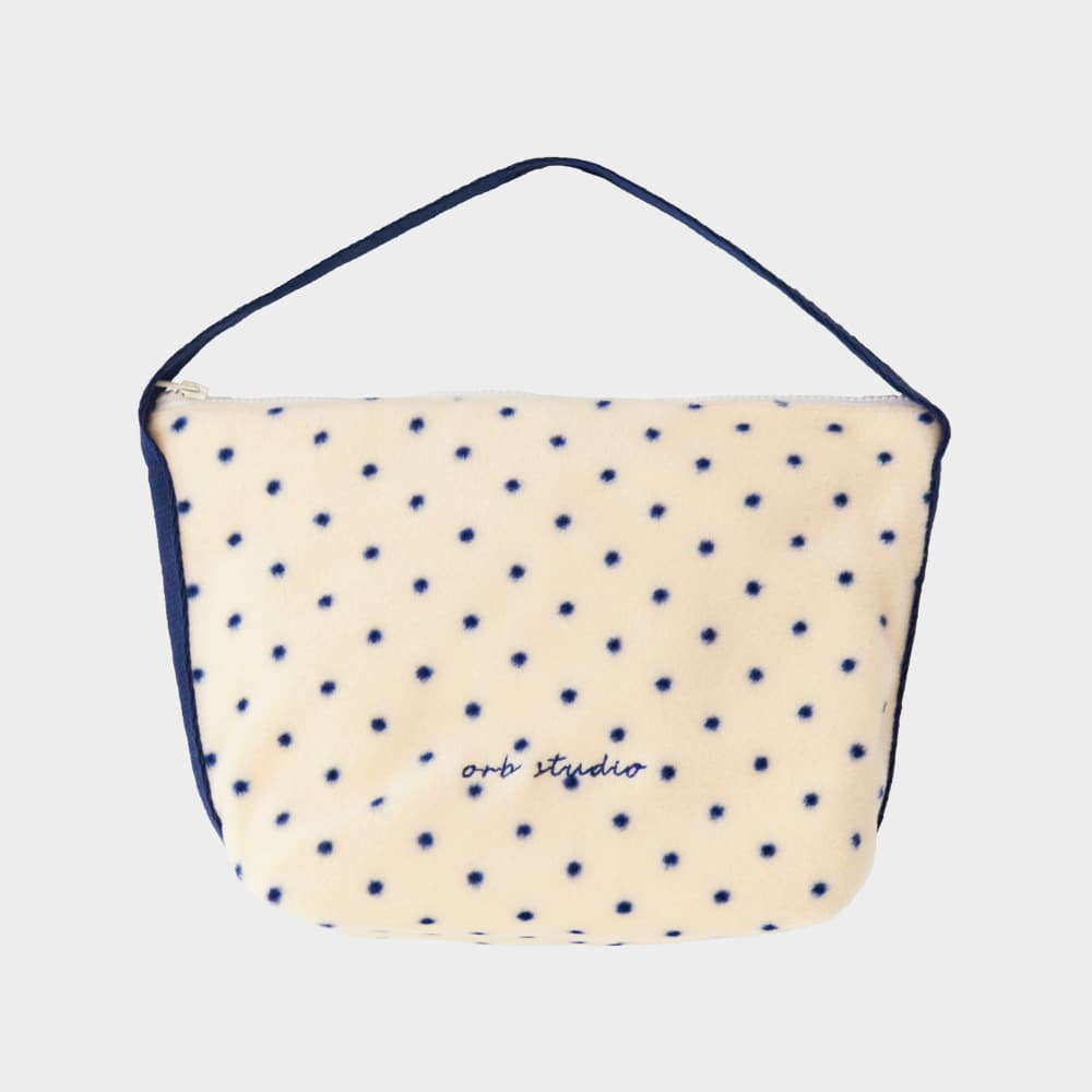 올브스튜디오 | Dot Fleece Tote Bag_Butter Cream | 찹스틱스