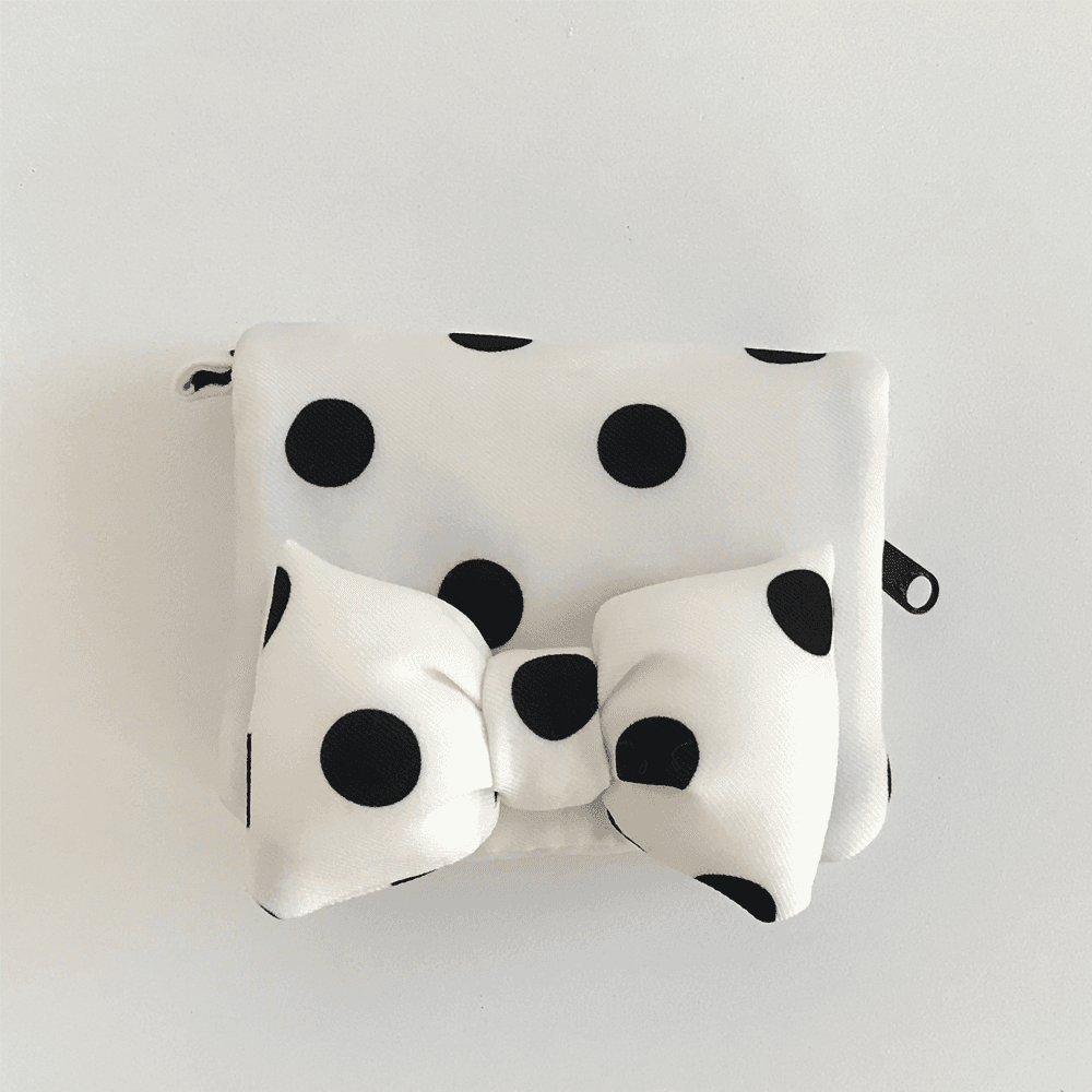 오브리 | dot card wallet (white) | 찹스틱스